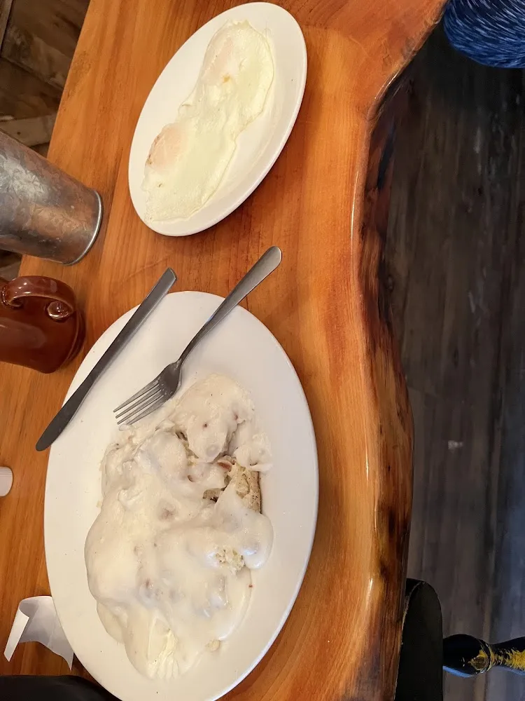 1 Biscuit and Gravy with Eggs