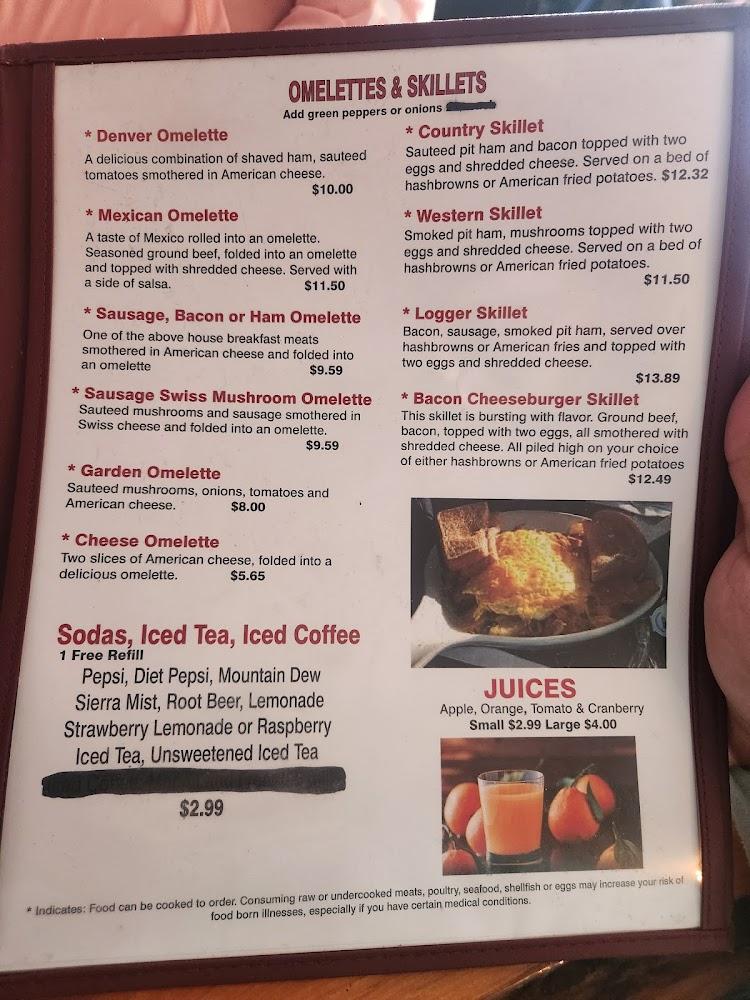 Log Cabin Cafe Menu image 3